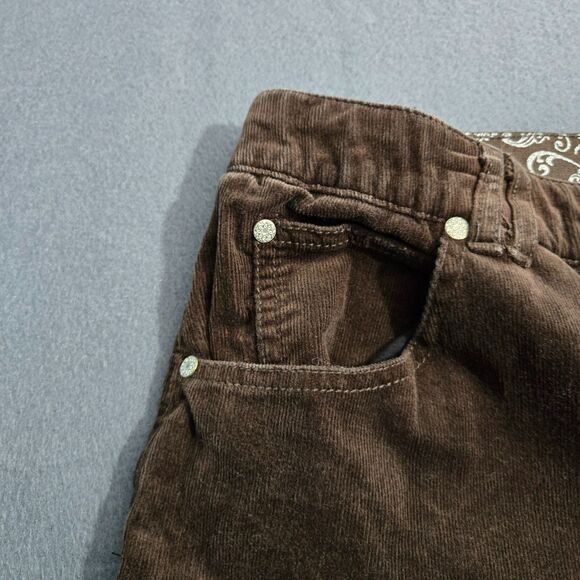 Erika Women 14 Brown Daria Corduroy Jeans Straight Leg High Rise - Picture 5 of 14